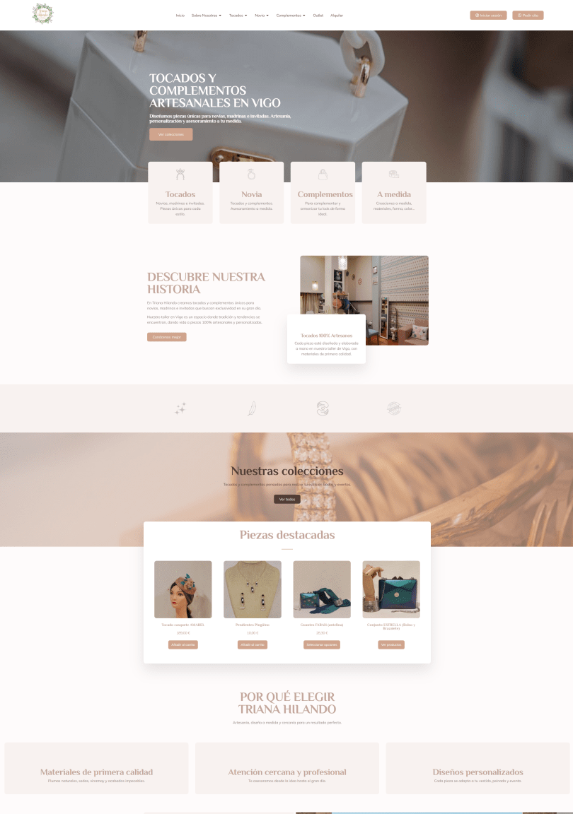 Tocados y complementos artesanales en Vigo _ Triana Hilando