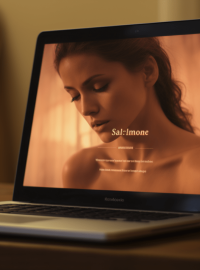 Serene Beauty Laptop Display